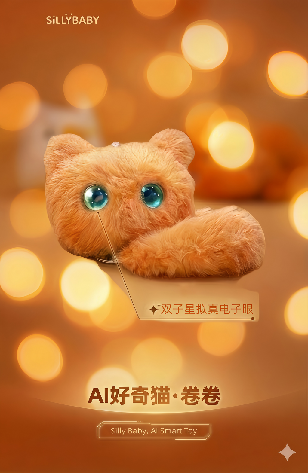 好奇猫卷卷（橙）