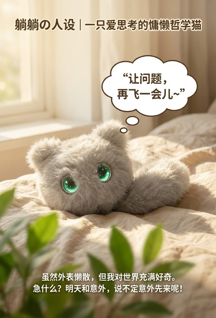 好奇猫躺躺（灰）