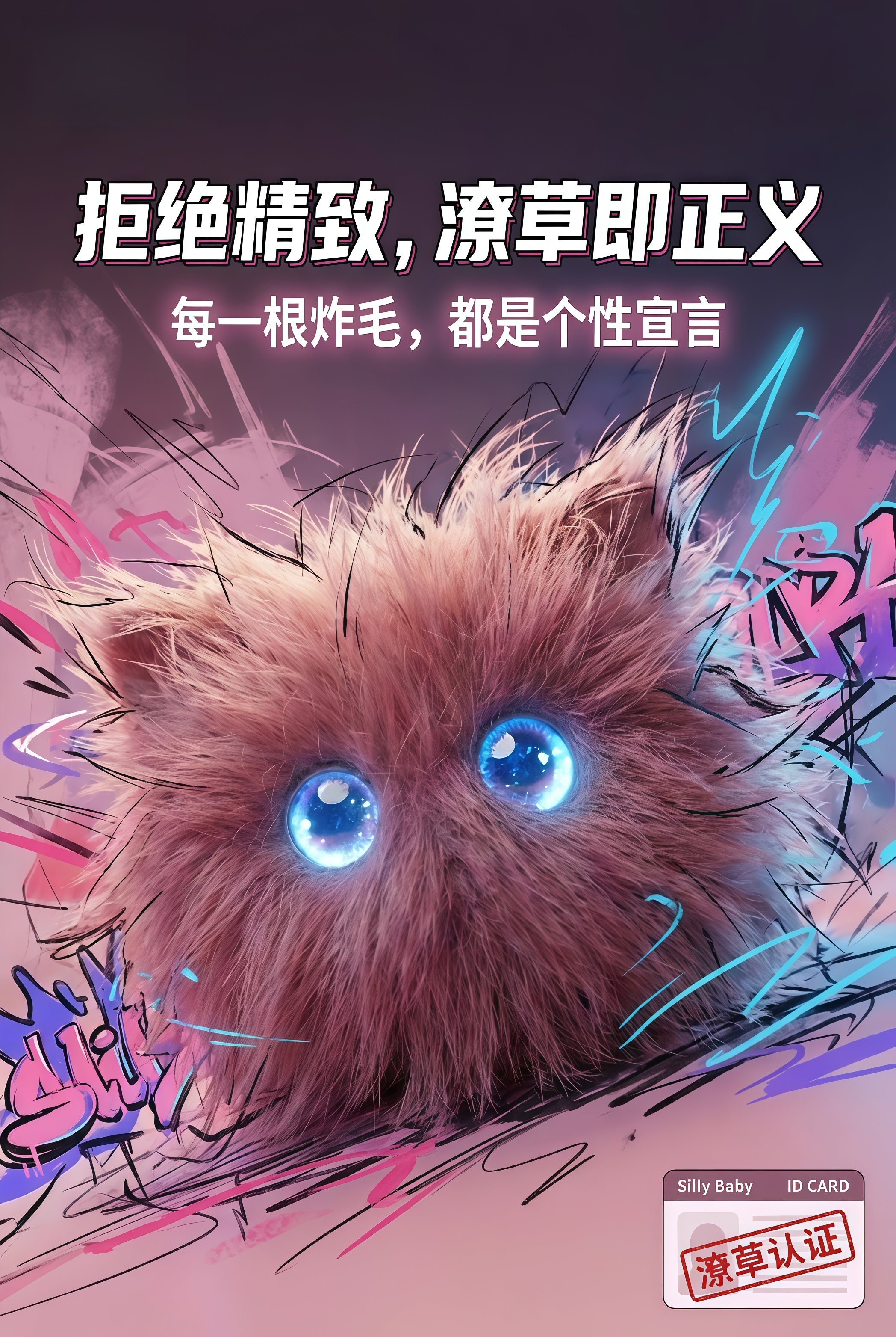 潦草猫炸炸（红）