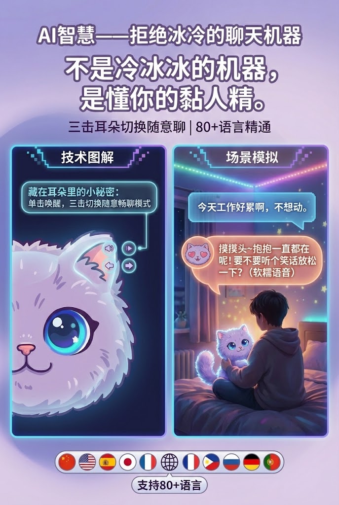 潦草猫抱抱（紫）