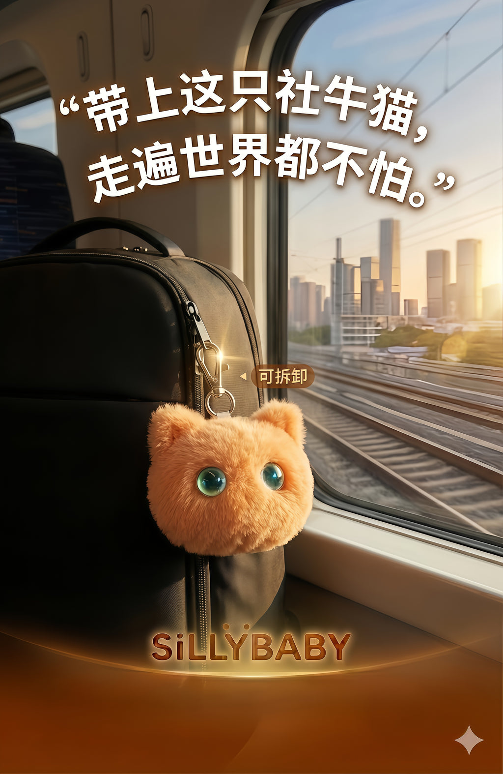 好奇猫卷卷（橙）