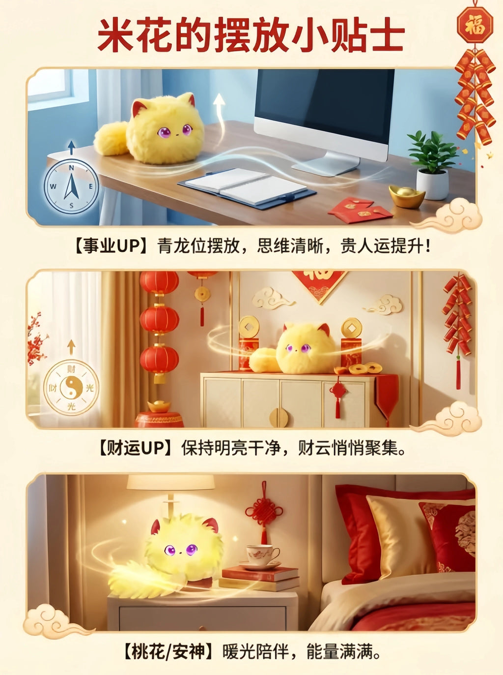 潦草猫米花（黄）