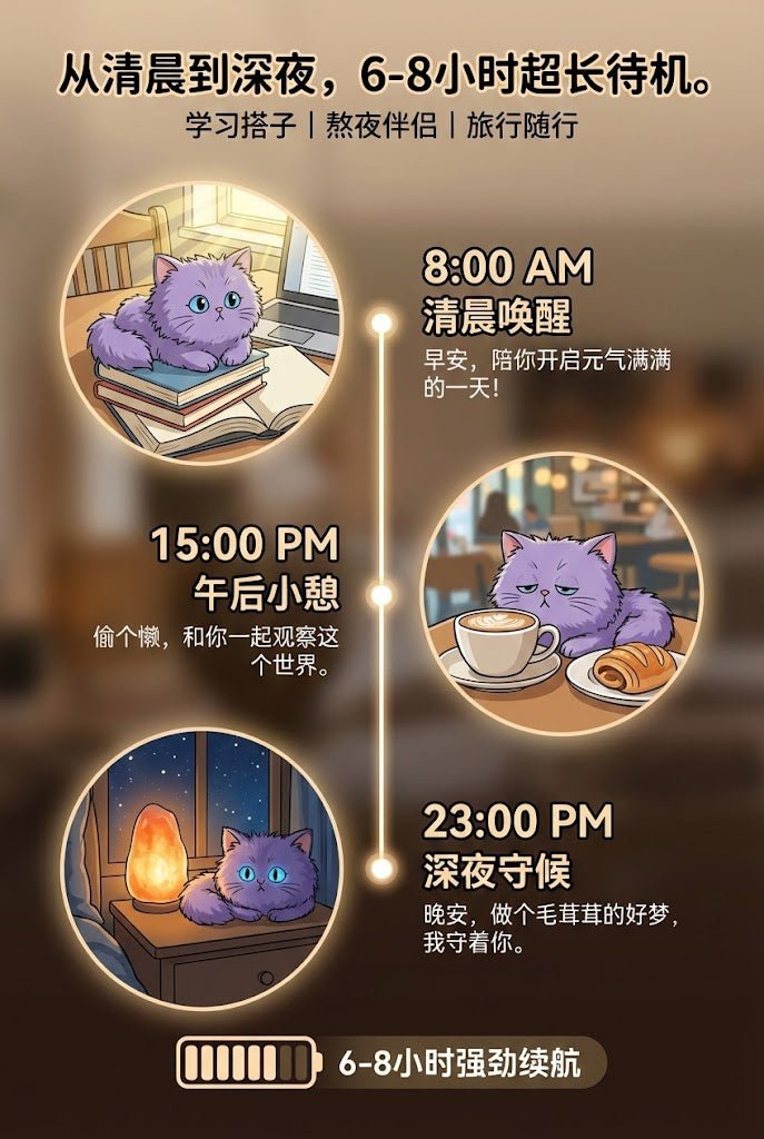 潦草猫抱抱（紫）
