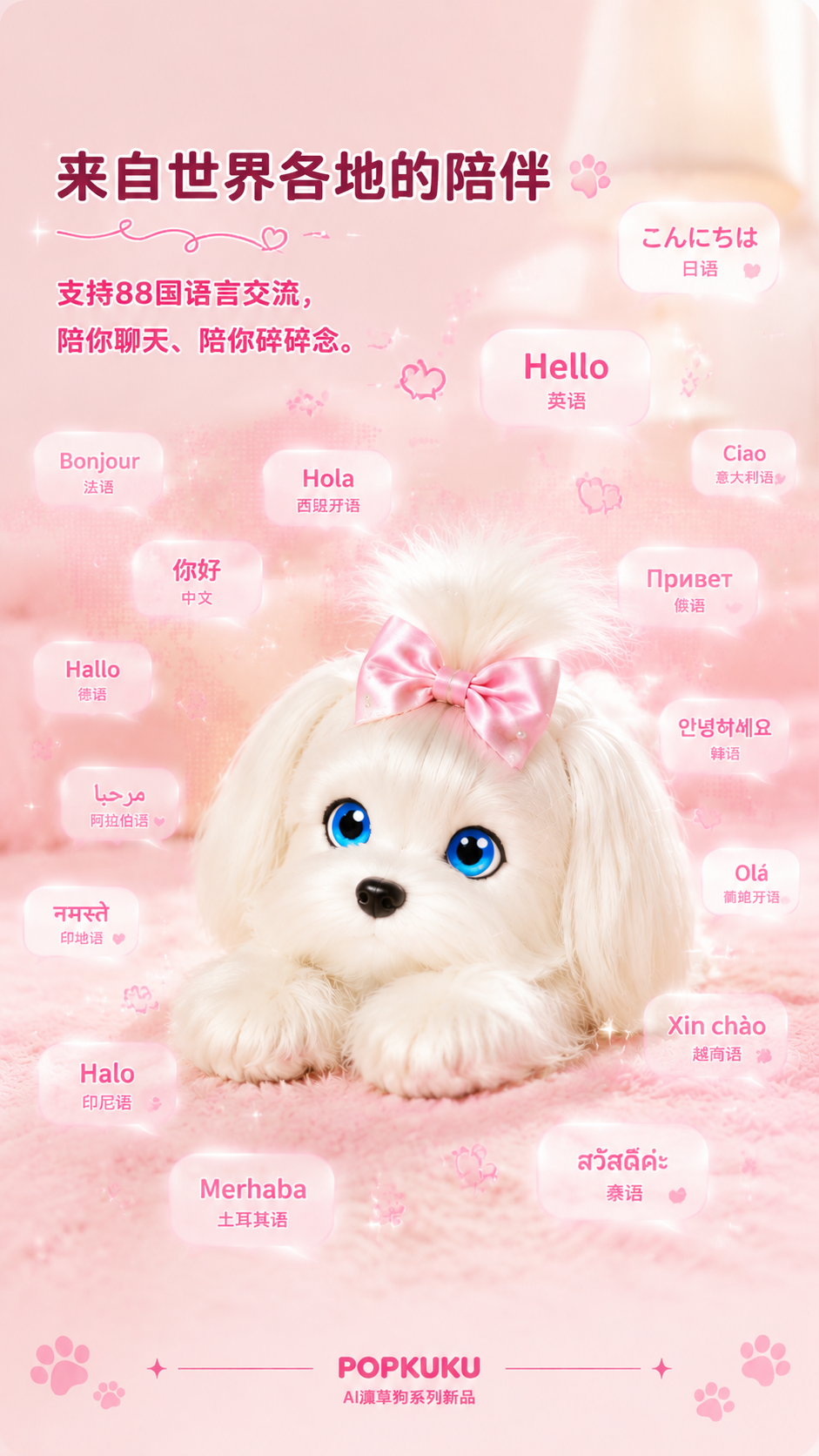 AI潦草狗（粉）