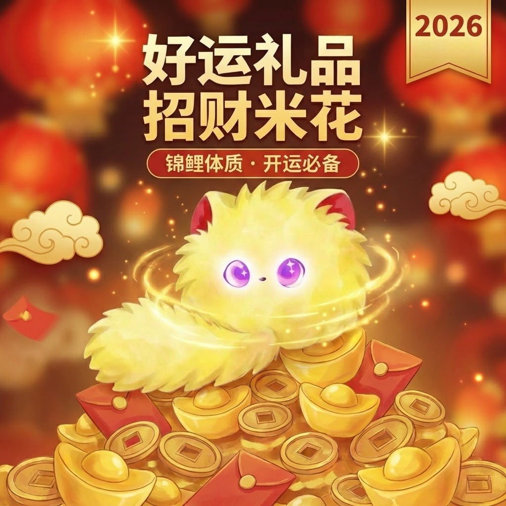 潦草猫米花（黄）