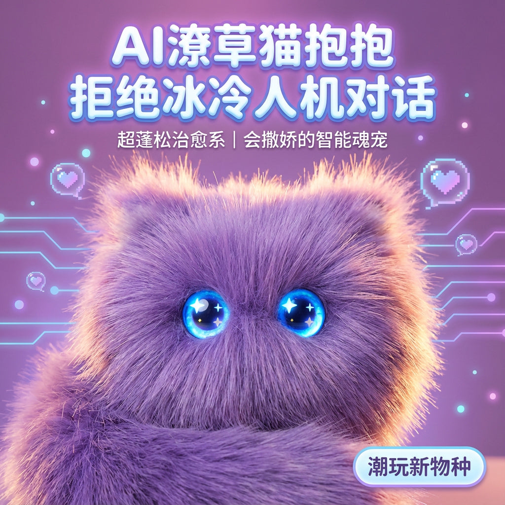 潦草猫抱抱（紫）