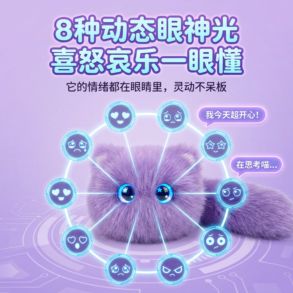 潦草猫抱抱（紫）