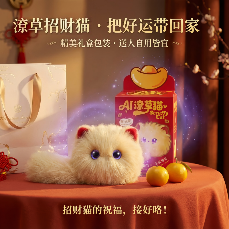 潦草猫米花（黄）