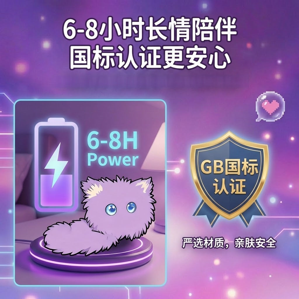 潦草猫抱抱（紫）